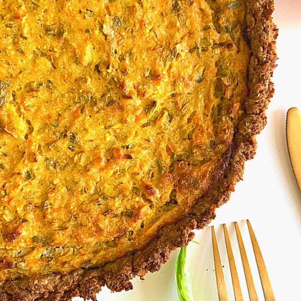 quiche legumes tofu