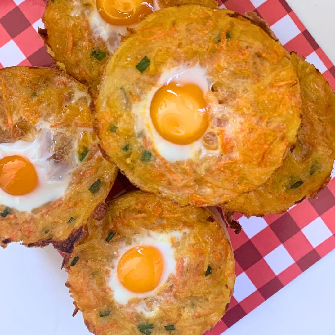 Rösti-muffin au cheddar