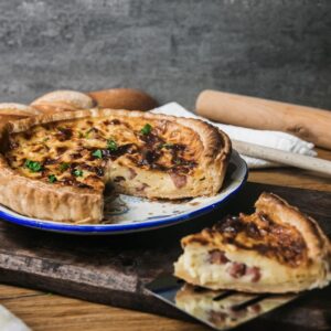 Lire la suite à propos de l’article Quiche Lorraine aux shiitakés caramélisés