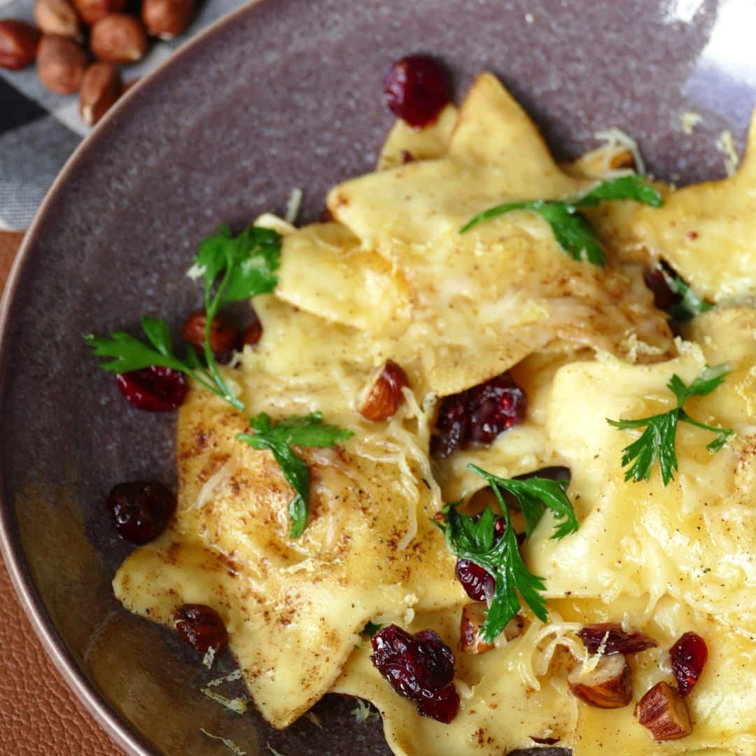 ravioli fromage noisette