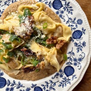 tortellini creme de shiitake noix